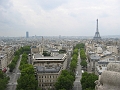 46 view of Paris from atop Arc de Triomphe